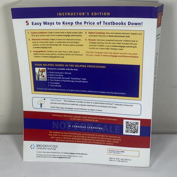 Current Psychotherapies Instructor's Edition - 2014 10th Edition - Wedding & Cor - Picture 2 of 8